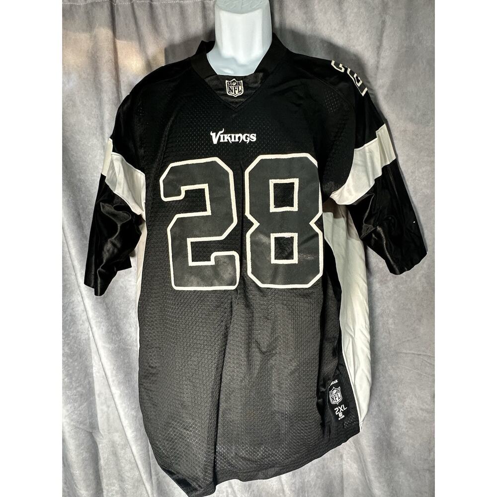 Adrian Peterson Jersey Vikings Reebok Size 2XL Alternate Black